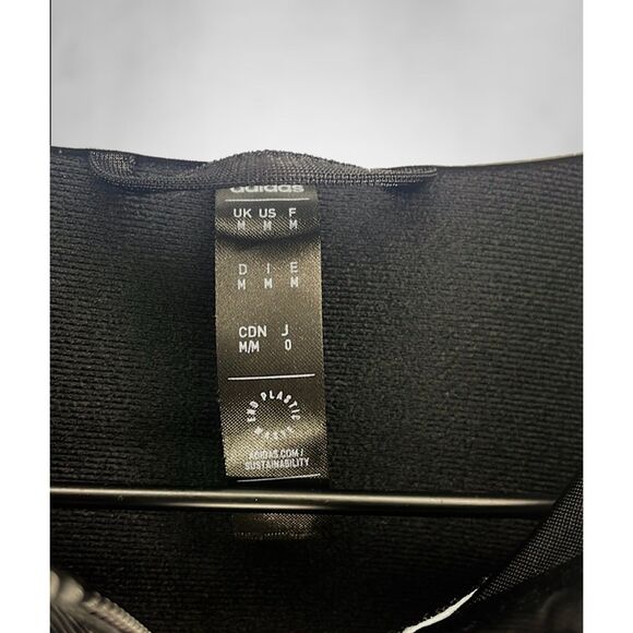 Men’s Adidas Black 3 Stipe Tricot Track Jacket - Picture 8 of 8